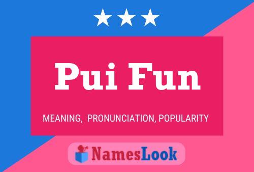 Pui Fun 名字海报