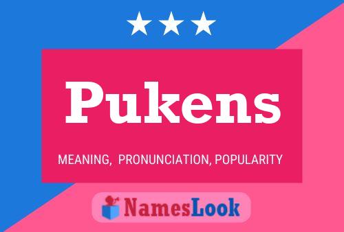 Pukens 名字海报