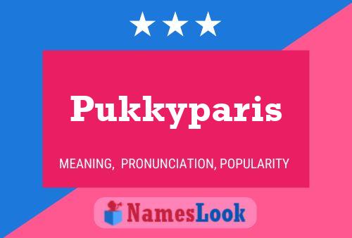 Pukkyparis 名字海报