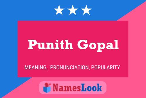 Punith Gopal 名字海报