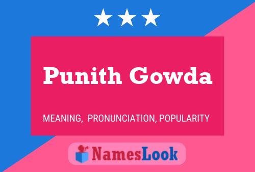 Punith Gowda 名字海报