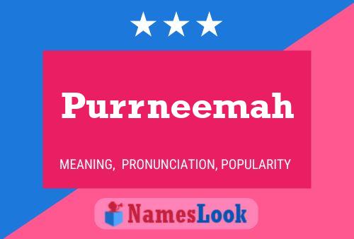 Purrneemah 名字海报