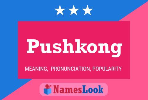 Pushkong 名字海报