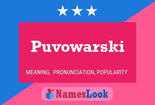 Puvowarski 名字海报