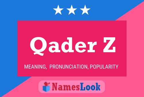 Qader Z 名字海报