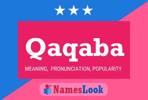 Qaqaba 名字海报