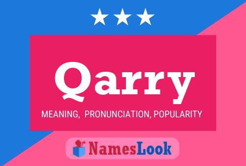 Qarry 名字海报