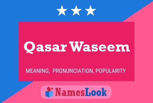 Qasar Waseem 名字海报