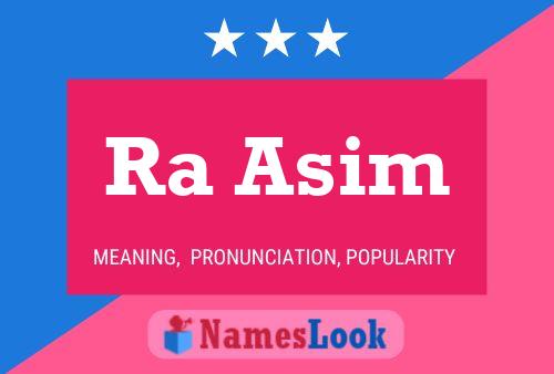 Ra Asim 名字海报