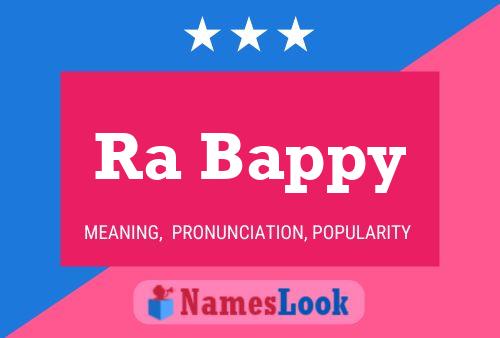 Ra Bappy 名字海报