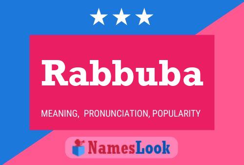 Rabbuba 名字海报