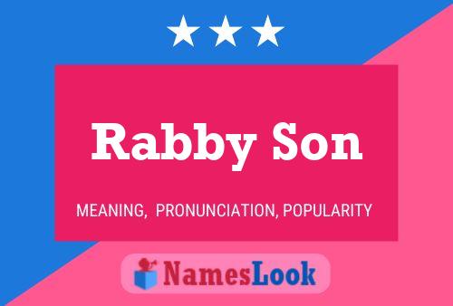 Rabby Son 名字海报