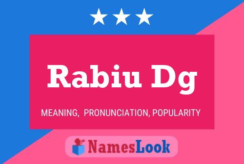 Rabiu Dg 名字海报