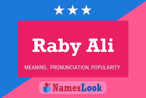 Raby Ali 名字海报