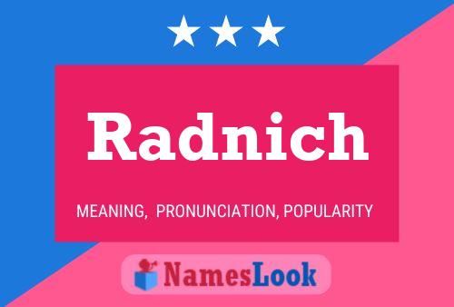 Radnich 名字海报