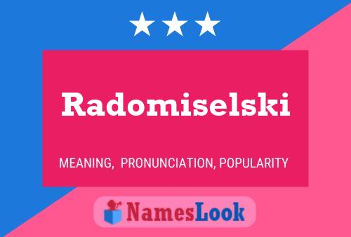 Radomiselski 名字海报