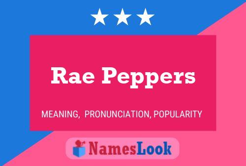 Rae Peppers 名字海报