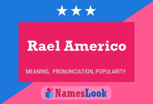 Rael Americo 名字海报