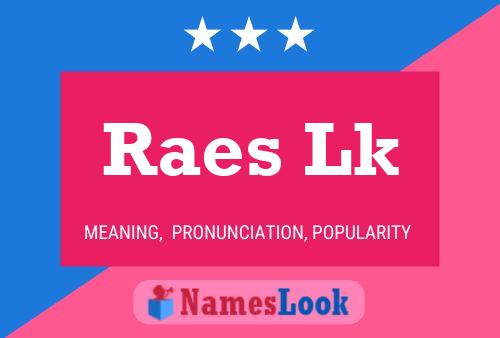 Raes Lk 名字海报