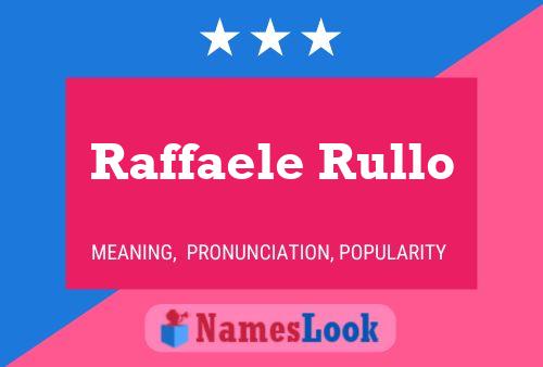 Raffaele Rullo 名字海报