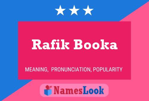 Rafik Booka 名字海报