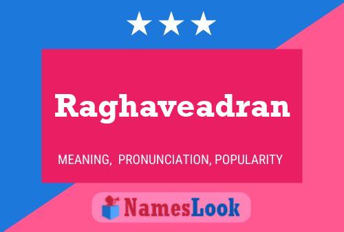 Raghaveadran 名字海报