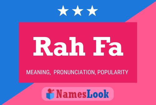 Rah Fa 名字海报