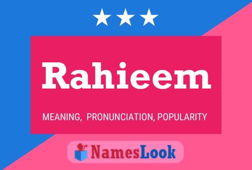 Rahieem 名字海报