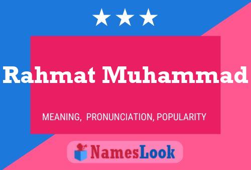 Rahmat Muhammad 名字海报