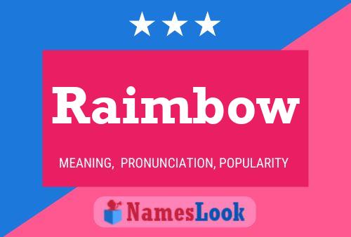 Raimbow 名字海报