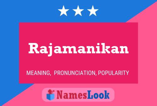 Rajamanikan 名字海报