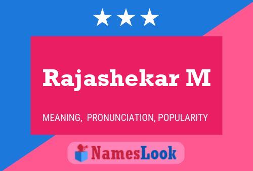 Rajashekar M 名字海报