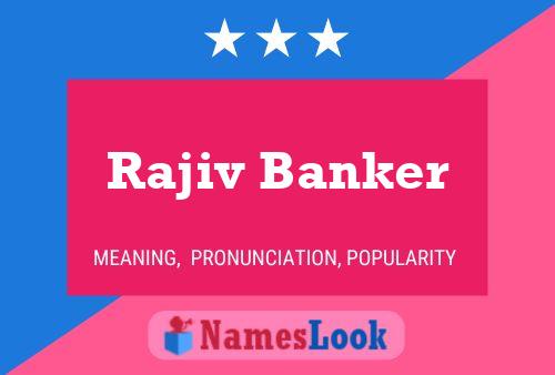 Rajiv Banker 名字海报