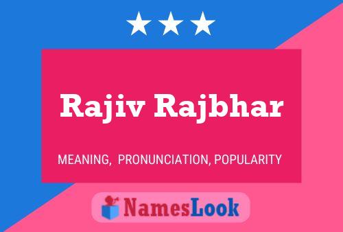 Rajiv Rajbhar 名字海报