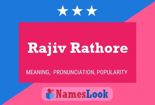 Rajiv Rathore 名字海报