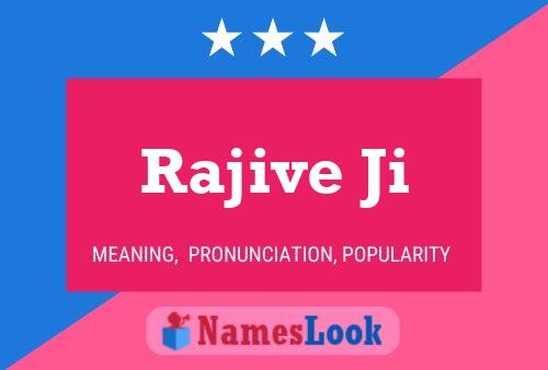 Rajive Ji 名字海报