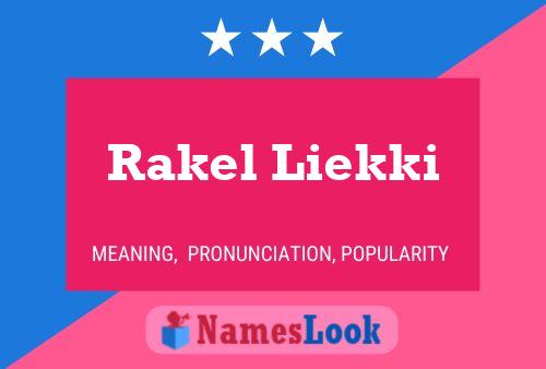 Rakel Liekki 名字海报