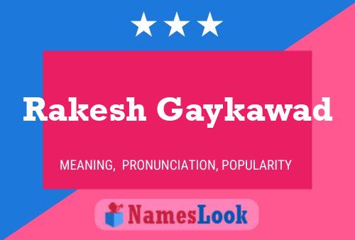 Rakesh Gaykawad 名字海报