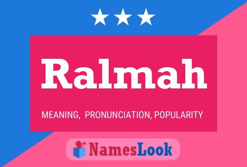 Ralmah 名字海报