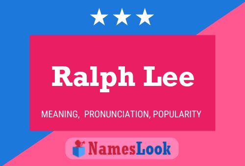 Ralph Lee 名字海报