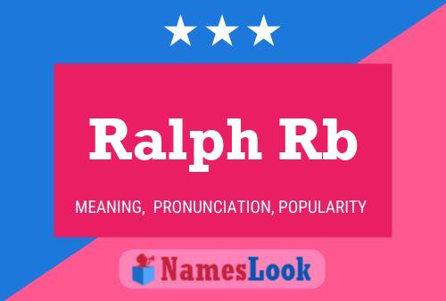 Ralph Rb 名字海报