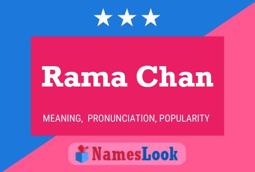 Rama Chan 名字海报