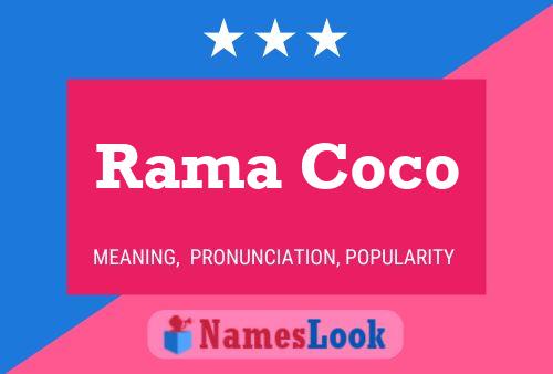 Rama Coco 名字海报