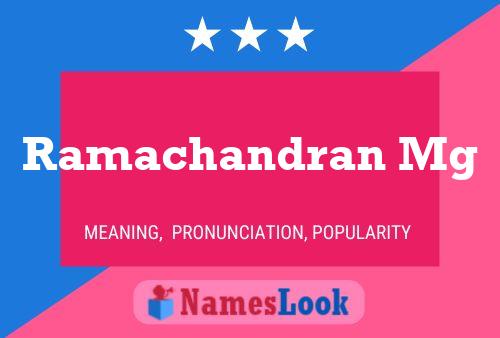 Ramachandran Mg 名字海报