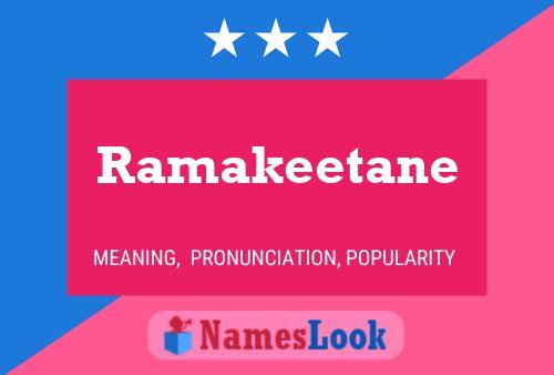 Ramakeetane 名字海报