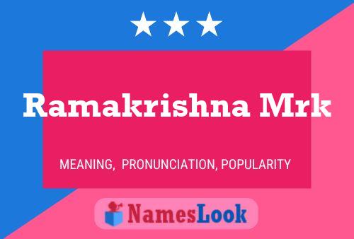 Ramakrishna Mrk 名字海报