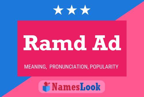 Ramd Ad 名字海报