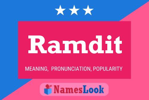 Ramdit 名字海报