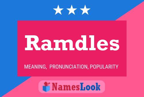 Ramdles 名字海报