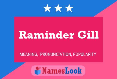 Raminder Gill 名字海报